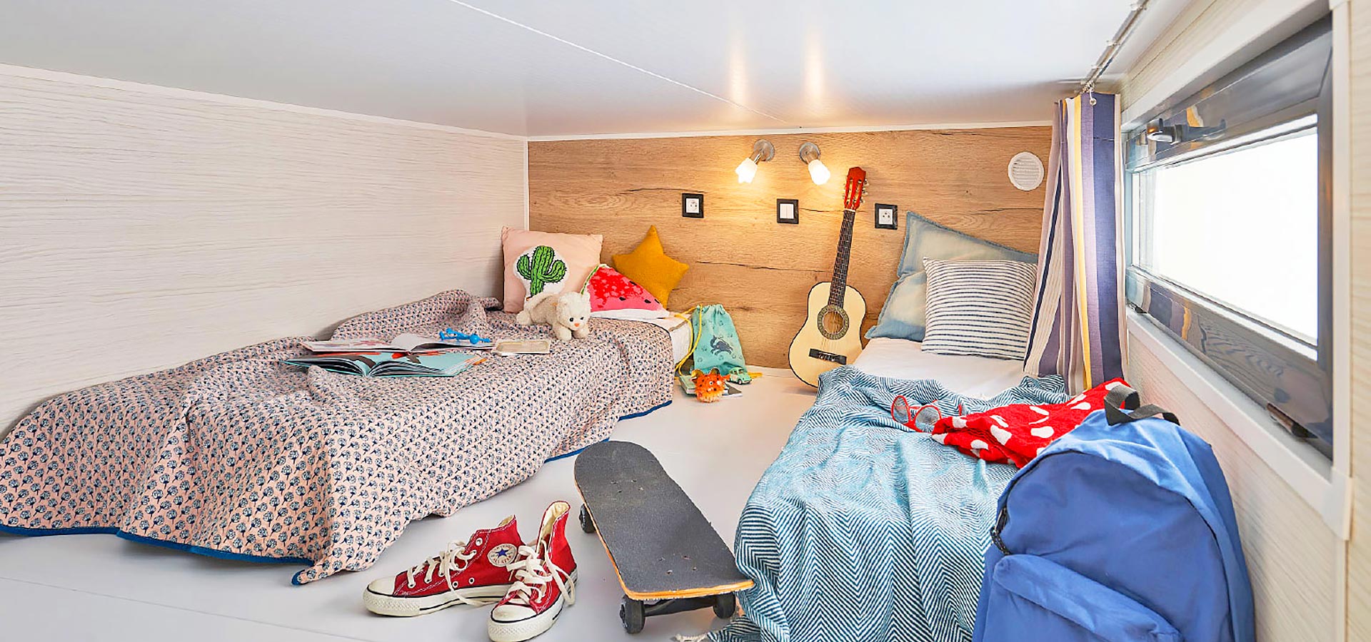 Camping san damiano bungalow luxe tiny house pianosa mezzanine